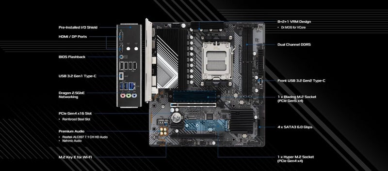 ASRock B650M-HDV/M.2 يدعم معالجات AMD Socket AM5 Ryzen 7000 Series - Image 3